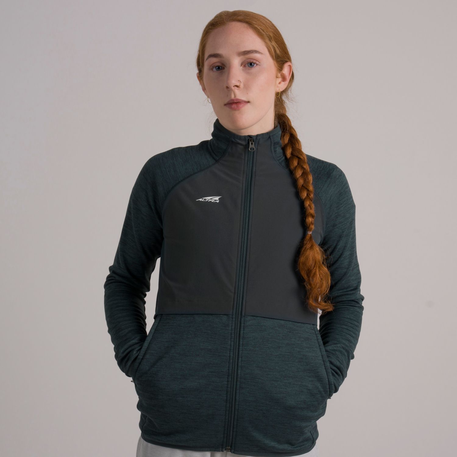 Chaqueta Para Correr Altra Everyday Híbrido Mujer Verde Oscuro | Costa Rica-51709839